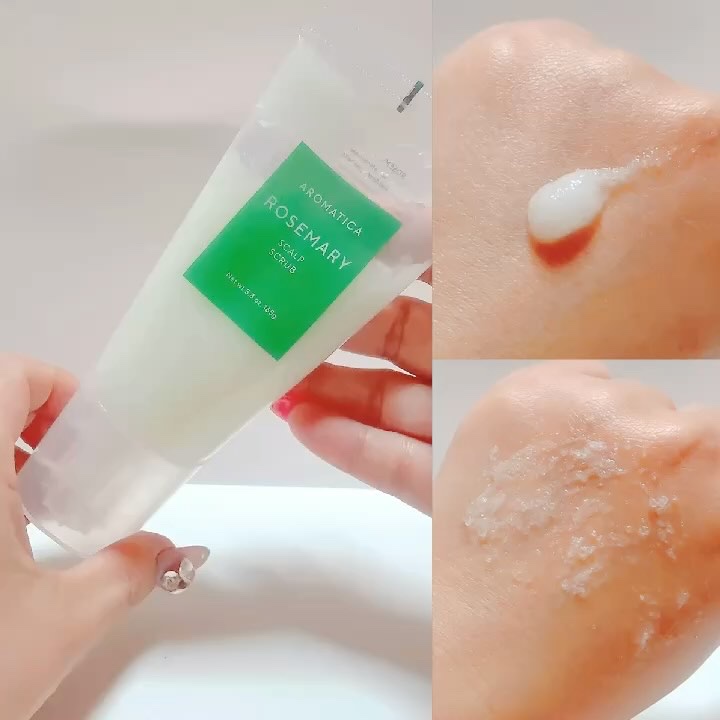 ローズマリー スカルプ スクラブ/AROMATICA/ヘッドスクラブを使ったクチコミ（3枚目）