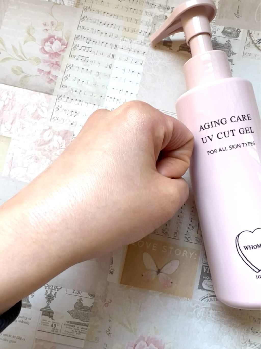 エイジングケアUVカットジェル/WHOMEE/日焼け止めジェルの動画クチコミ5つ目