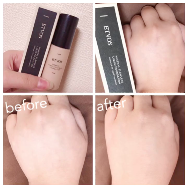 ミネラルフローレスリキッドファンデーション/エトヴォス/リキッドファンデーションの動画クチコミ1つ目