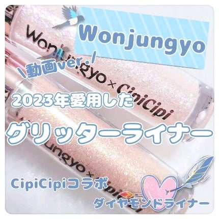 ウォンジョンヨ ダイヤモンドライナー/Wonjungyo/リキッドアイシャドウを使ったクチコミ(1枚目)