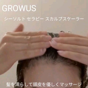 シーソルトセラピースカルプスケーラー/GROWUS/頭皮ケアを使ったクチコミ（4枚目）