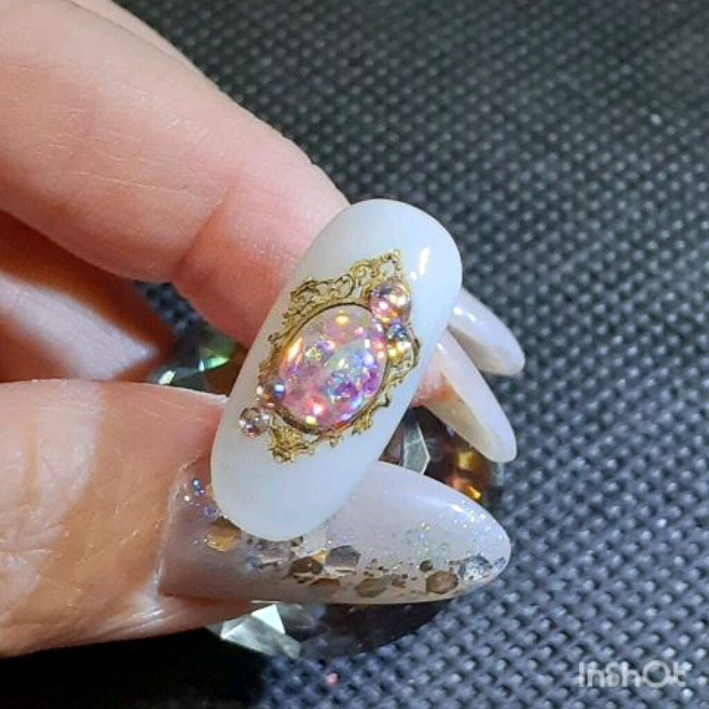 #ネイル,#ジェルネイル,#春ネイル,#スプリングネイル,#夏ネイル,#キラキラネイル,#簡単ネイルのネイルデザイン