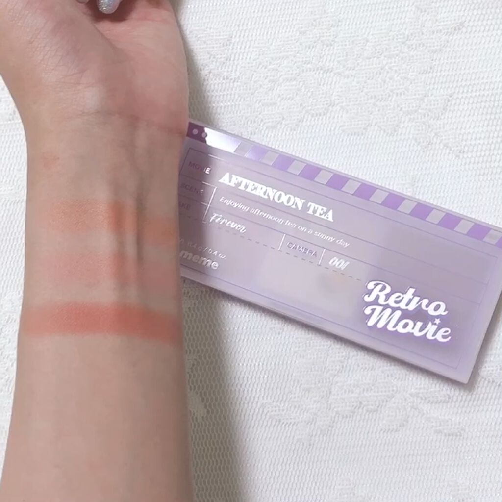 アイム アフタヌーンティー チークパレット/i’m meme/パウダーチークの動画クチコミ2つ目