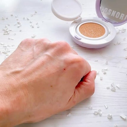 パンテノールバリアクッション/COSNORI/クッションファンデーションを使ったクチコミ(4枚目)