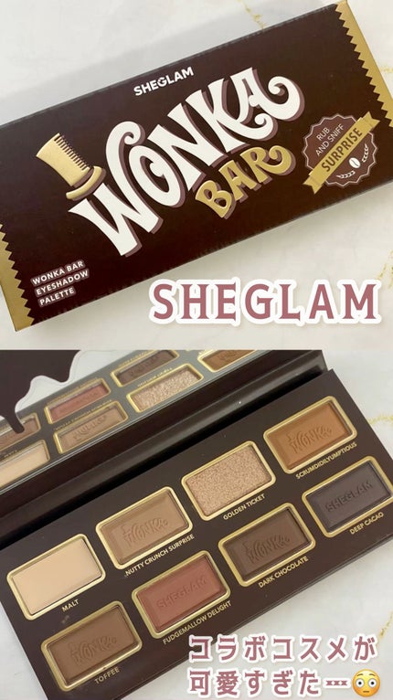WONKA BAR EYESHADOW PALETTE/SHEGLAM/アイシャドウパレットの人気ショート動画