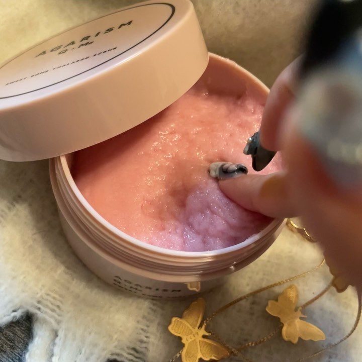 Q+Me スウィート ボム タラソ スクラブ/AGARISM/バストケア・ヒップケアを使ったクチコミ（3枚目）