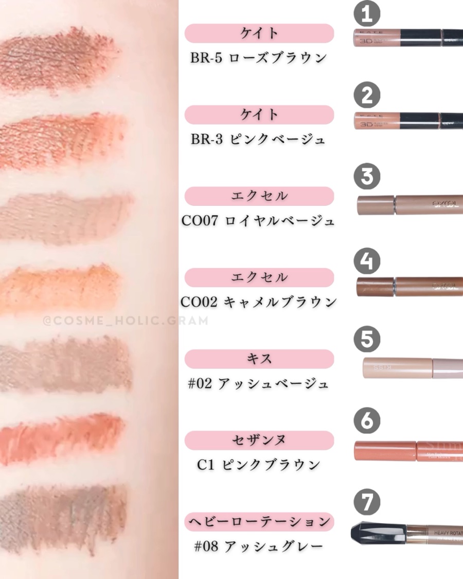 ヘビーローテーション カラーリングアイブロウEX/ヘビーローテーション/眉マスカラの動画クチコミ3つ目