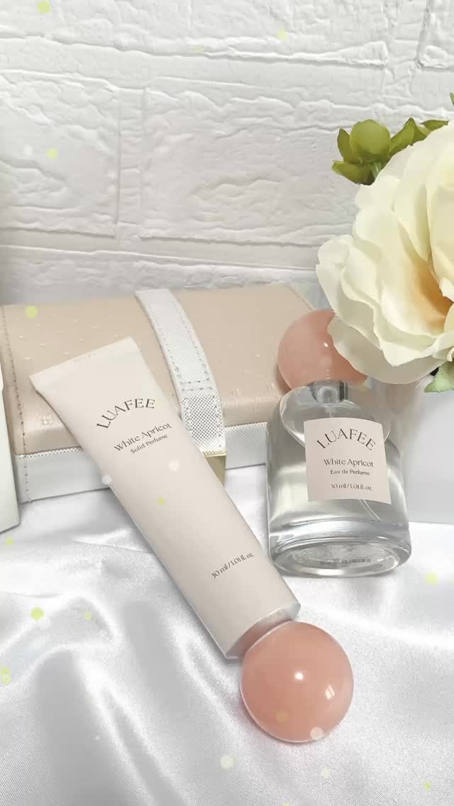 ソリッド パフューム ホワイトアプリコット/LUAFEE/練り香水の人気ショート動画