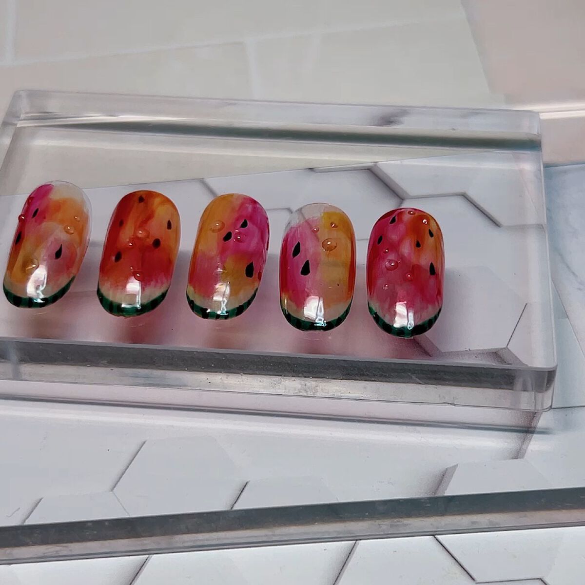 チャームオンノンワイプジェル/agehagel/ジェルネイルを使ったクチコミ（1枚目）