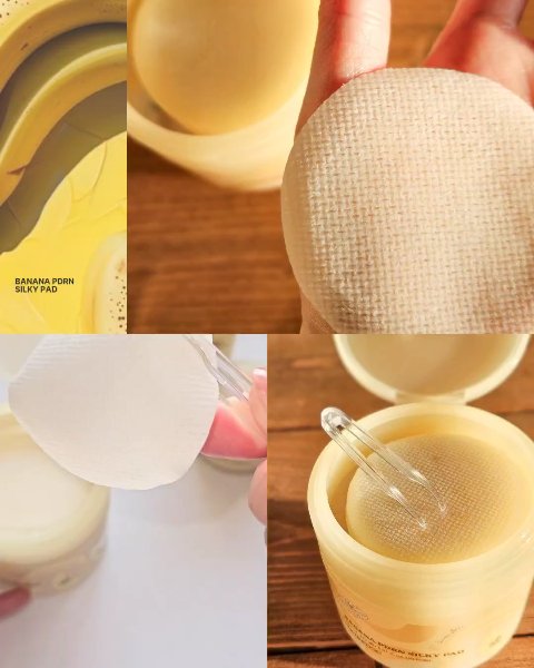 バナナPDRN シルキーパッド/SKINFOOD/トナーパッドを使ったクチコミ（3枚目）