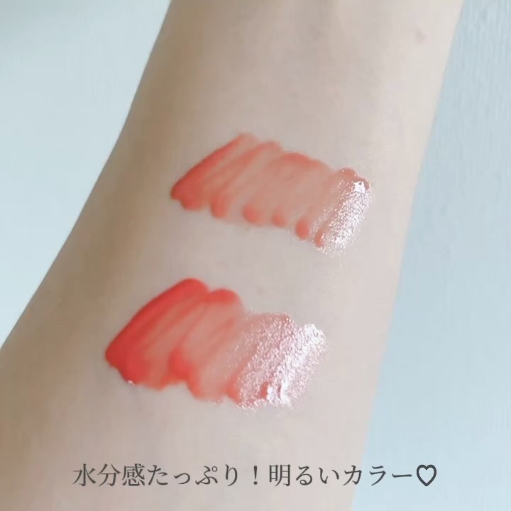 ウォーターグローリップティント 01 ベアピーチ（Bare Peach）/INGA/リップティントを使ったクチコミ（3枚目）