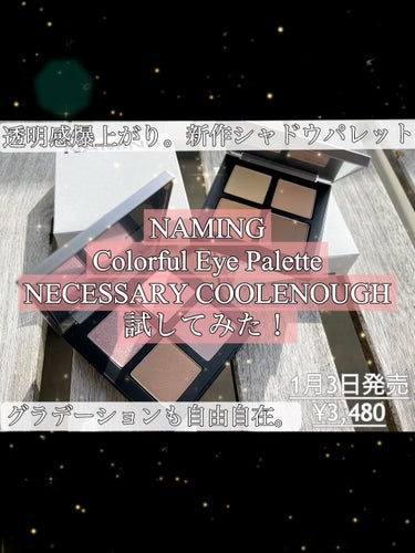 COLORFUL EYE PALETTE/NAMING./パウダーアイシャドウを使ったクチコミ（1枚目）