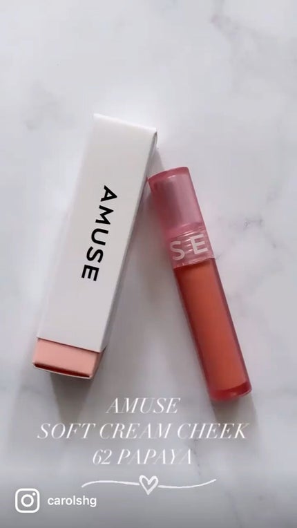 ソフトクリームチーク/AMUSE/リキッドチークの人気ショート動画