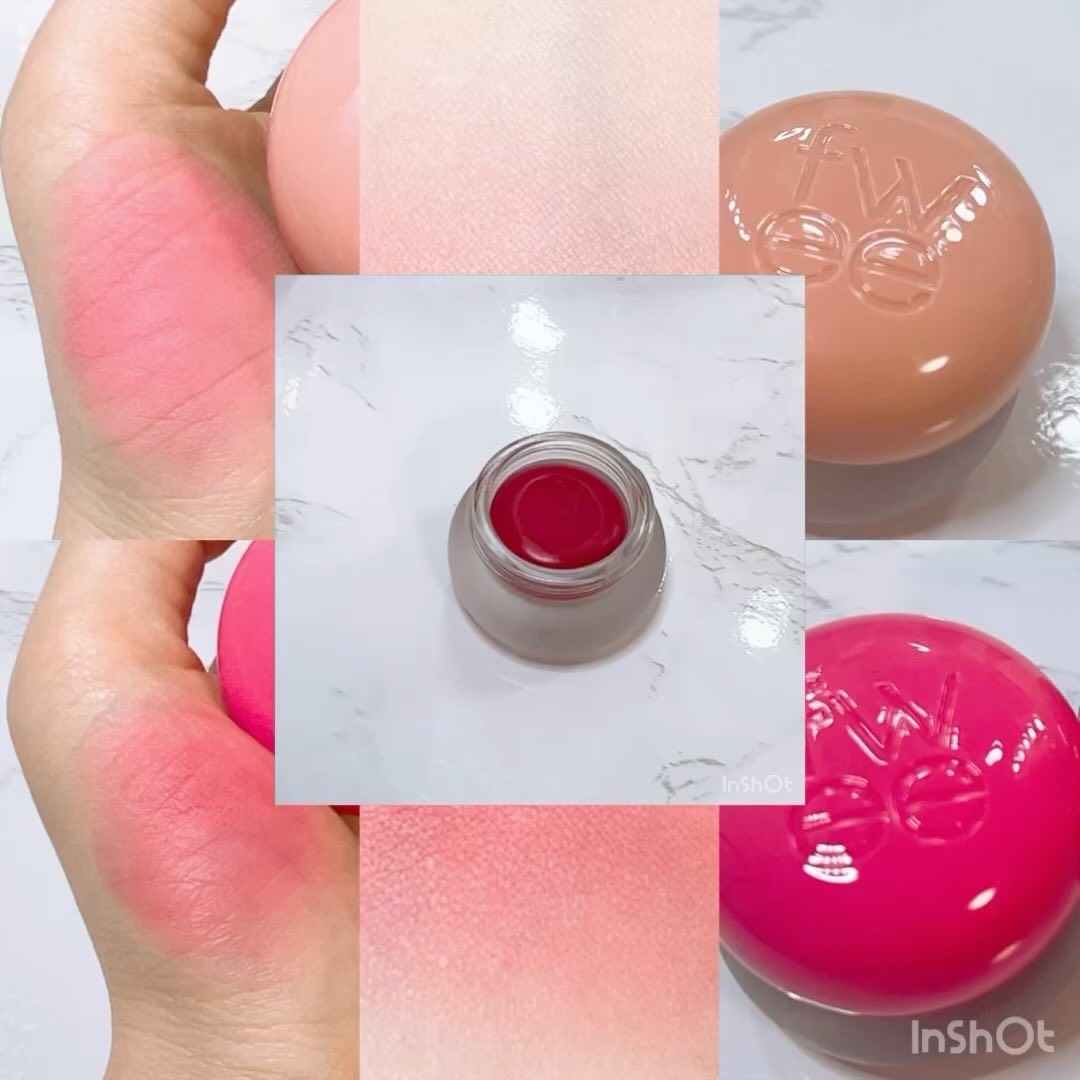 リップアンドチーク ブラーリープリンポット/fwee/口紅を使ったクチコミ（2枚目）