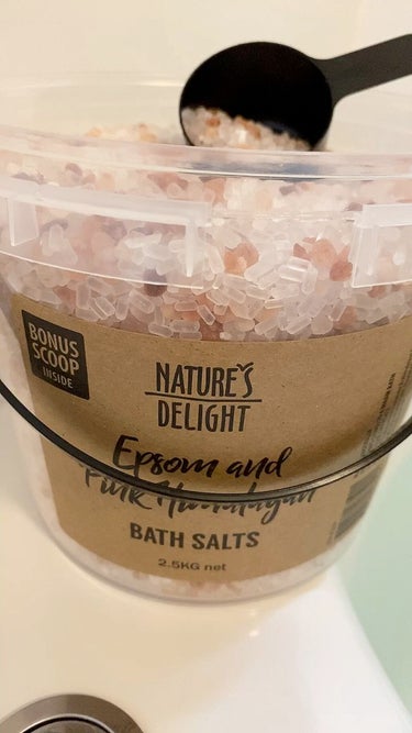 Epsom & Pink Himalayan Bath Salt/Natures Delight/入浴剤を使ったクチコミ（1枚目）