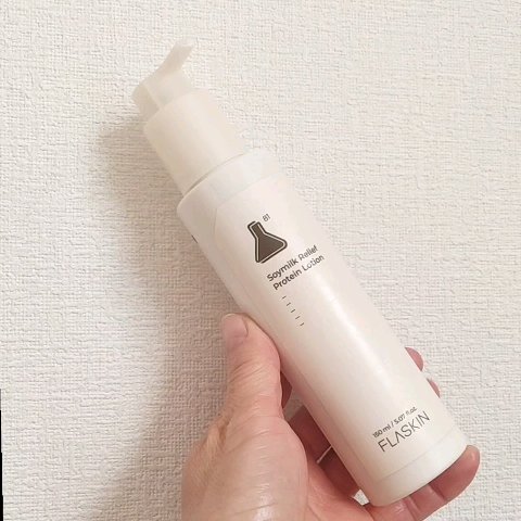 純白豆乳タンパク質乳液/FLASKIN/乳液の動画クチコミ5つ目