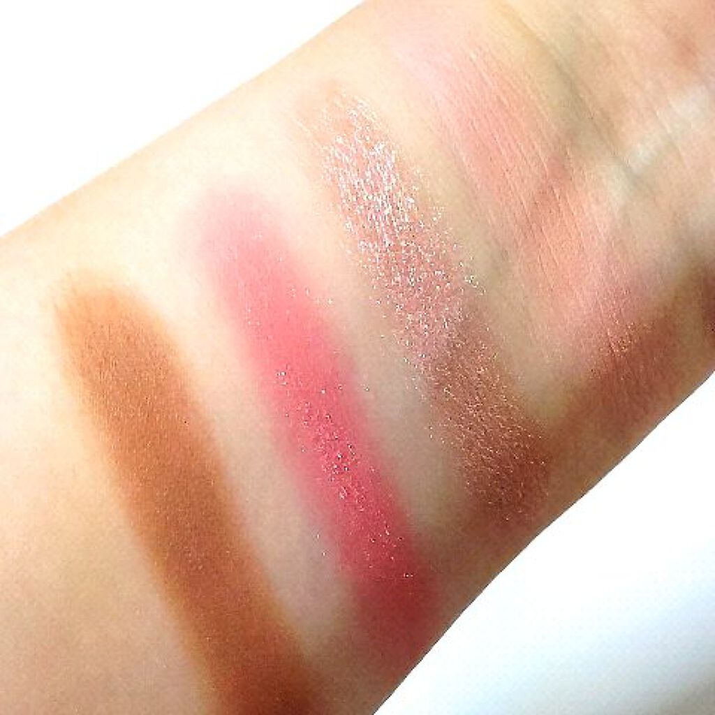 アニマルアイシャドウ(4シェード) 02 ローズ/ZEESEA/アイシャドウパレットを使ったクチコミ（3枚目）