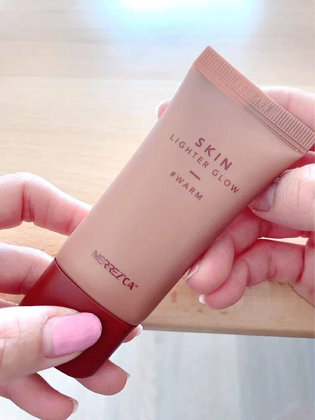 Skin Lighter Glow (スキンライターグロウ)/MERREZ'CA/クリームハイライトを使ったクチコミ（1枚目）