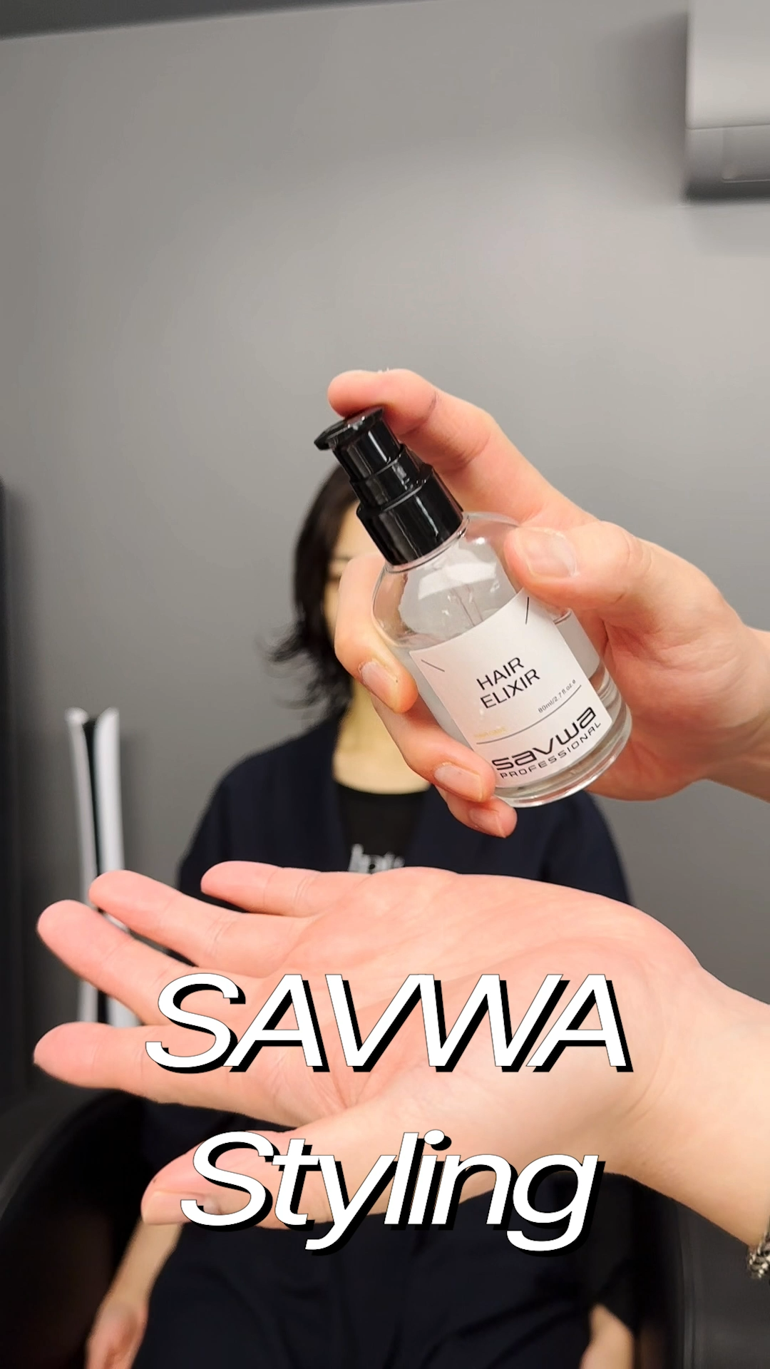 savwa professional Hair Elixirのクチコミ「女性ミディアムボブスタイル完成の秘訣！ 💁‍♀✨

✨ #サブワテックスチャライザー ✨
使用.....」（1枚目）