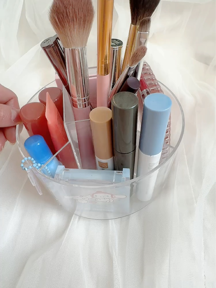 回転できる透明収納ケース/DAISO/その他を使ったクチコミ（2枚目）