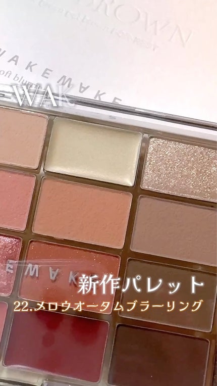 ソフトブラーリングアイパレット/wakemake/アイシャドウパレットの人気ショート動画