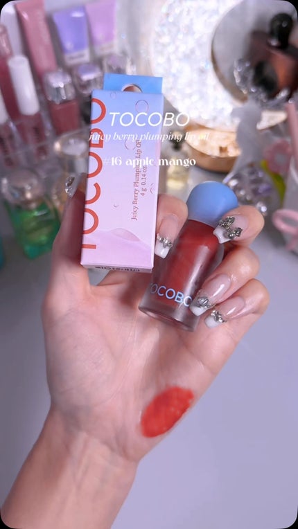 ジューシーベリープランピングリップオイル/TOCOBO/リップグロスの人気ショート動画