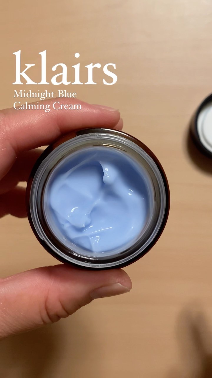 ミッドナイトブルーカーミングクリーム/Klairs/フェイスクリームを使ったクチコミ（1枚目）