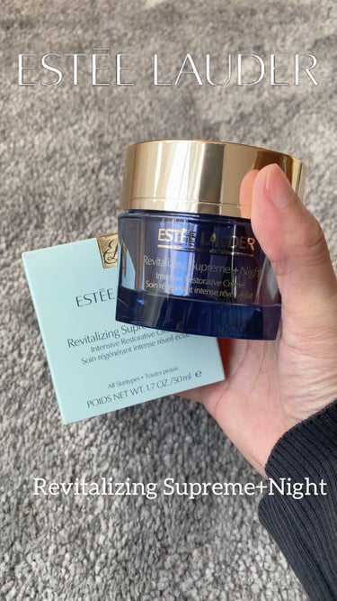 ESTEE LAUDER シュープリーム プラス ナイト クリームのクチコミ「こっくりリッチなクリームが寝ている間にエイジングケア💙

【エスティーローダー シュープリーム.....」（1枚目）