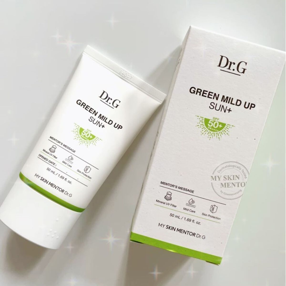 グリーンマイルドアップサンプラス/Dr.G/日焼け止めクリームを使ったクチコミ（1枚目）