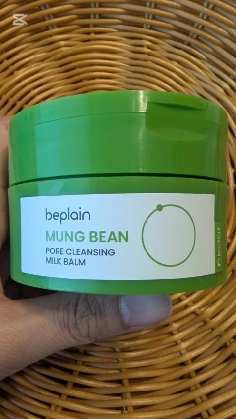 緑豆毛穴クレンジングミルクバーム/beplain/クレンジングバームの人気ショート動画