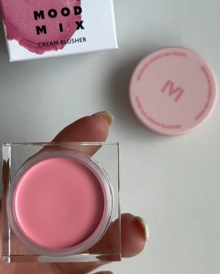 ムードミックスクリームブラッシャー/MAD PEACH/ジェル・クリームチークを使ったクチコミ（2枚目）
