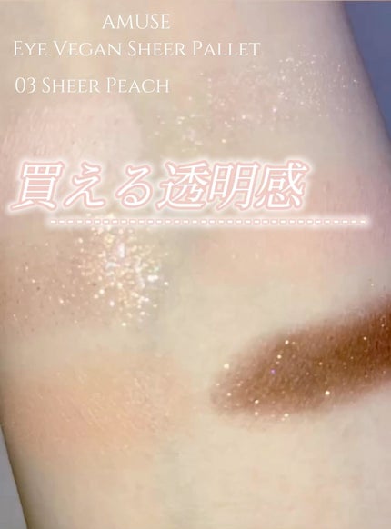 アイ ヴィーガン シアーパレット/AMUSE/アイシャドウパレットの人気ショート動画