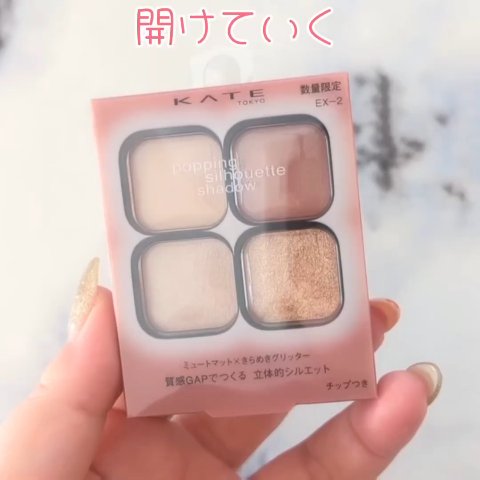 ケイト ポッピングシルエットシャドウ EX-2 ホットレッドポップ(限定)/KATE/アイシャドウパレットを使ったクチコミ（2枚目）