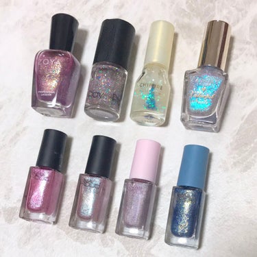 【ラメ系ネイル ポリッシュ比較】


♡･･*･･♡･･*･･♡･･*･･♡･･*･･♡･･*


上段左から順に、

ZOYA ネイルカラー BINX

ETUDE プレイネイル  #029 

ちふ