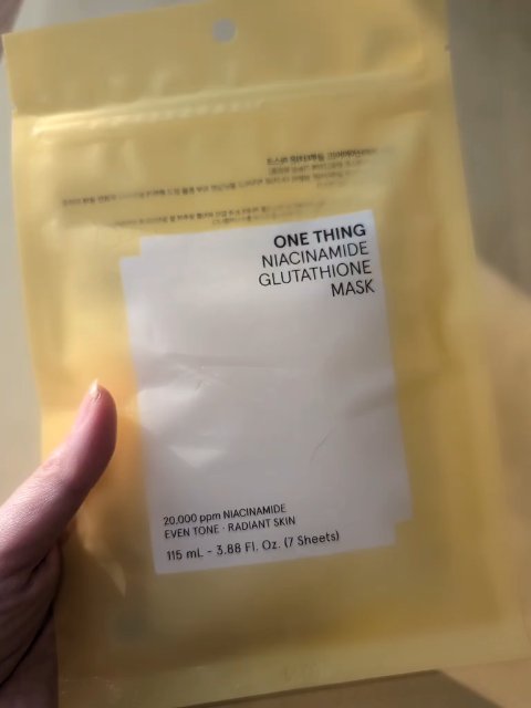 ナイアシンアミドグルタチオンマスク/ONE THING/シートマスク・パックを使ったクチコミ（3枚目）