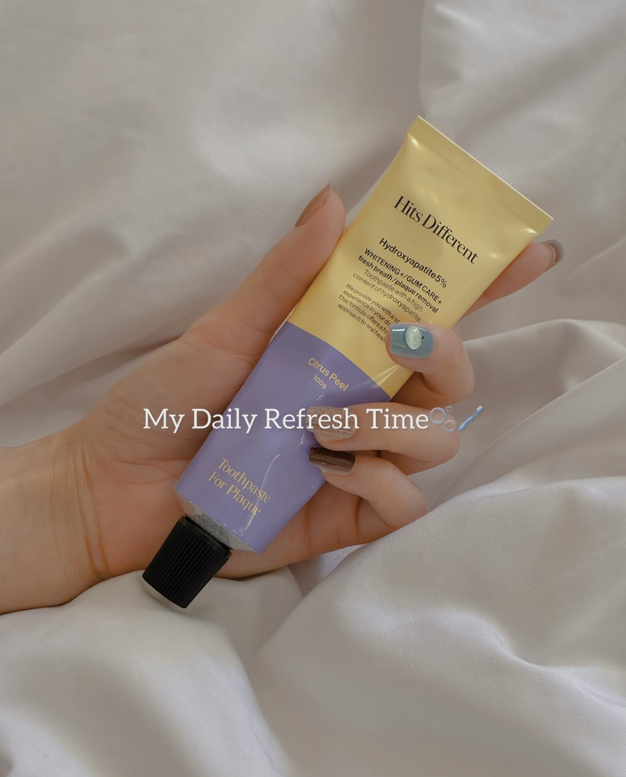 ヒッツディファレント　トゥースペースト　フォー　プラーク/Hits Different/歯磨き粉を使ったクチコミ（1枚目）