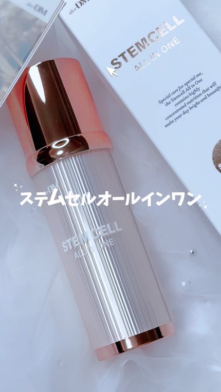 derDM ステムセルオールインワンのクチコミ「\“ヒト幹細胞培養液*¹ 配合”のオールインワン/pr
これ1つでスキンケアが完結。
化粧水・.....」(1枚目)