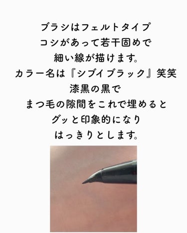 アーチライナーインク/SHISEIDO/リキッドアイライナーを使ったクチコミ（2枚目）