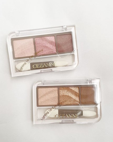 ライティングアップアイシャドウ/CEZANNE/アイシャドウを使ったクチコミ(9枚目)