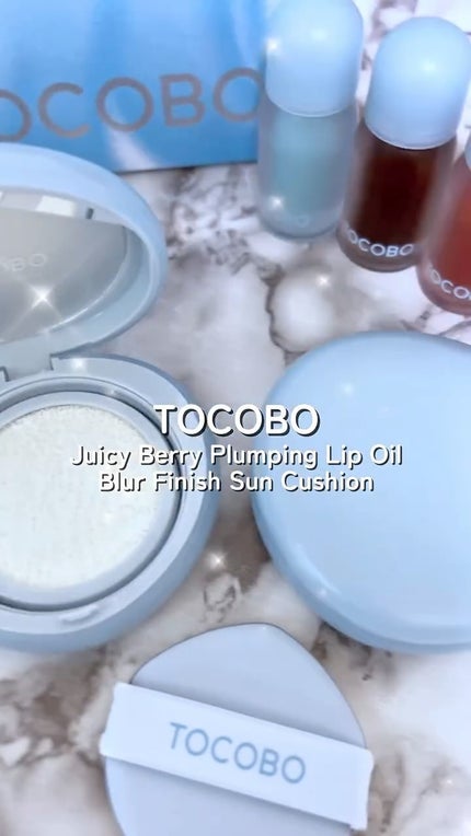 ブラーフィニッシュサンクッション/TOCOBO/日焼け止めパウダーの人気ショート動画