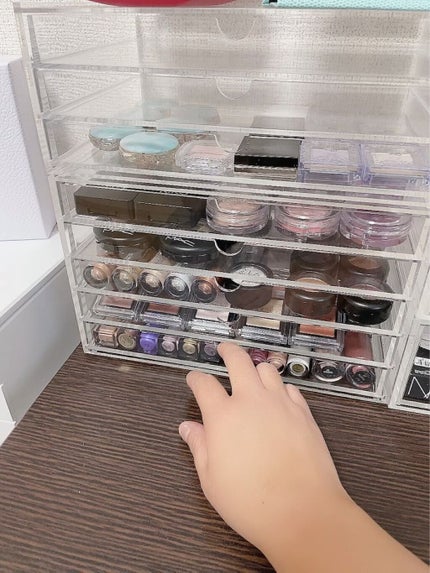 重なるアクリルケース・横型5段/無印良品/その他化粧小物を使ったクチコミ(9枚目)