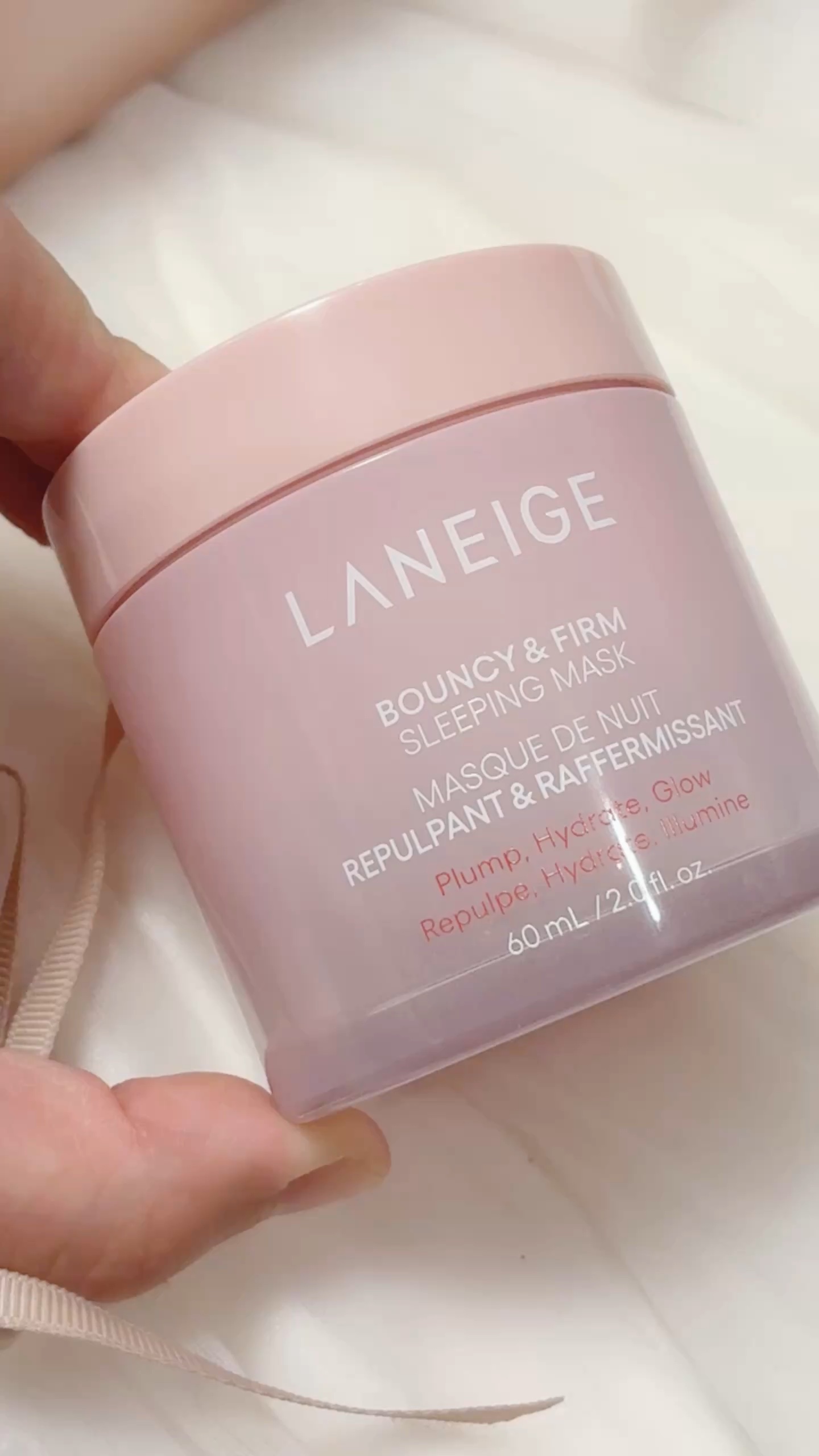 バウンシースリーピングマスク/LANEIGE/フェイスクリームの人気ショート動画