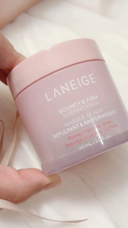 バウンシースリーピングマスク/LANEIGE/フェイスクリームの人気ショート動画
