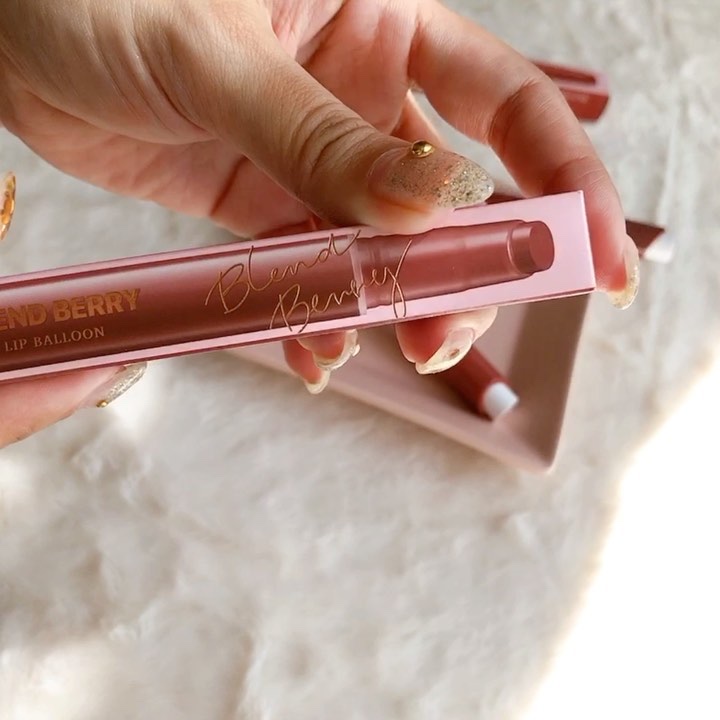 ブレンドベリー リップバルーン 011 センチなうるみピンク/BLEND BERRY/口紅を使ったクチコミ（3枚目）