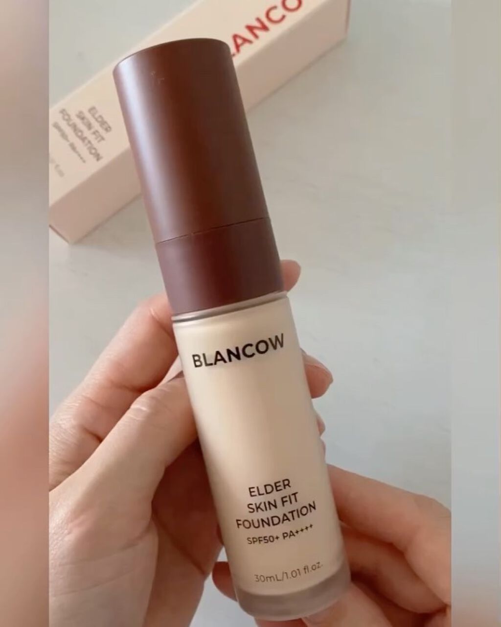 エルダースキンフィットファンデーション/BLANCOW/リキッドファンデーションの動画クチコミ4つ目