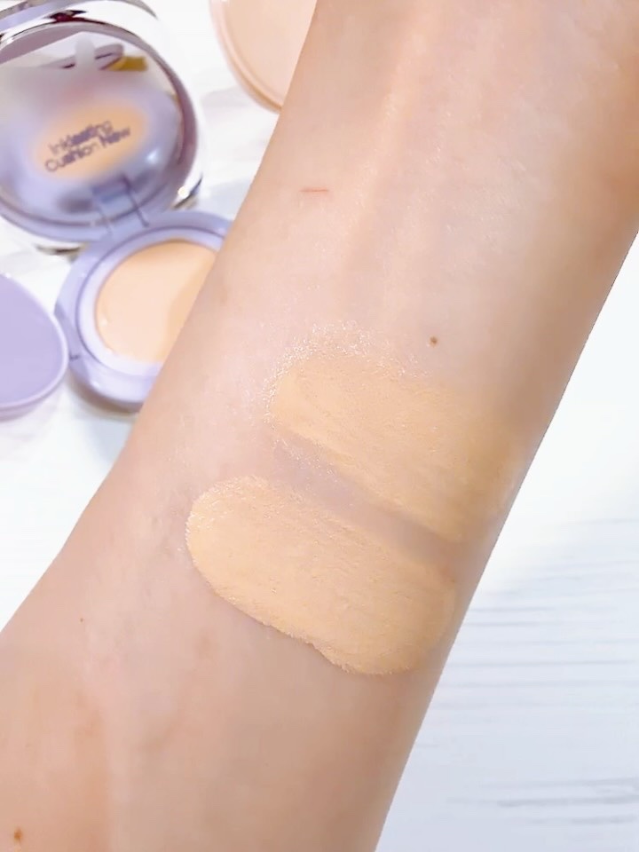 インクラスティングクッションファンデーション/THE FACE SHOP/クッションファンデーションを使ったクチコミ（3枚目）