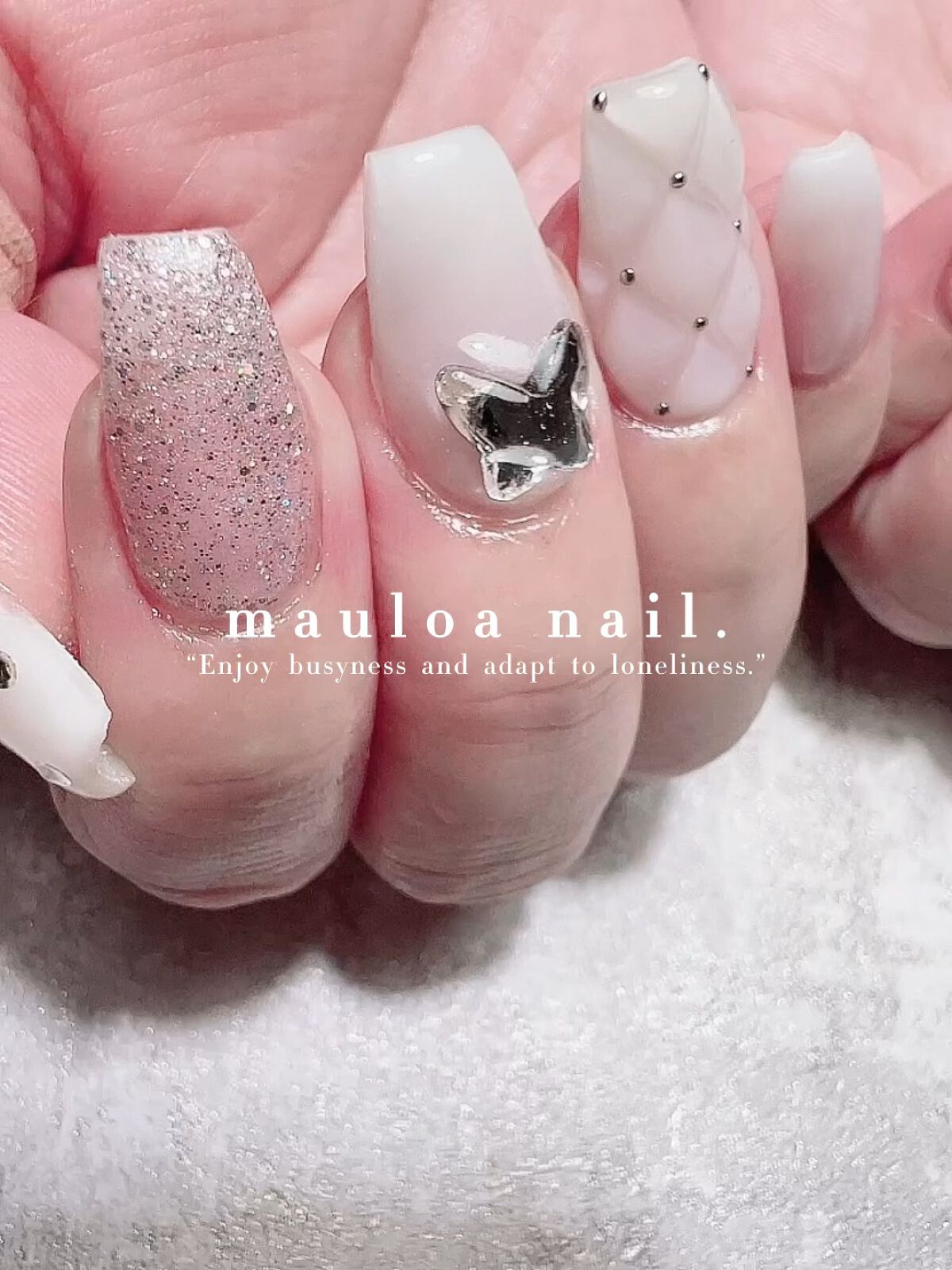 #ネイル,#冬ネイル,#アートネイル,#海ネイル,#ミラーアートネイル,#ニュアンスネイル,#くすみカラーネイル,#サマーネイル,#ジュエリーネイル,#ミラーネイル,#牛柄ネイル,#スタッズネイル,#バレンタインネイル,#天王寺ネイル,#シンプルネイル,#ハートネイル,#手書きネイルのネイルデザイン