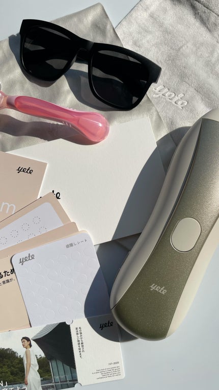 yete サファイア冷感SHR脱毛器のクチコミ「SHR連続照射モード搭載⚡️
yete脱毛器使ってみたよ❤︎
サロン級脱毛がお家で出来ちゃ.....」(1枚目)