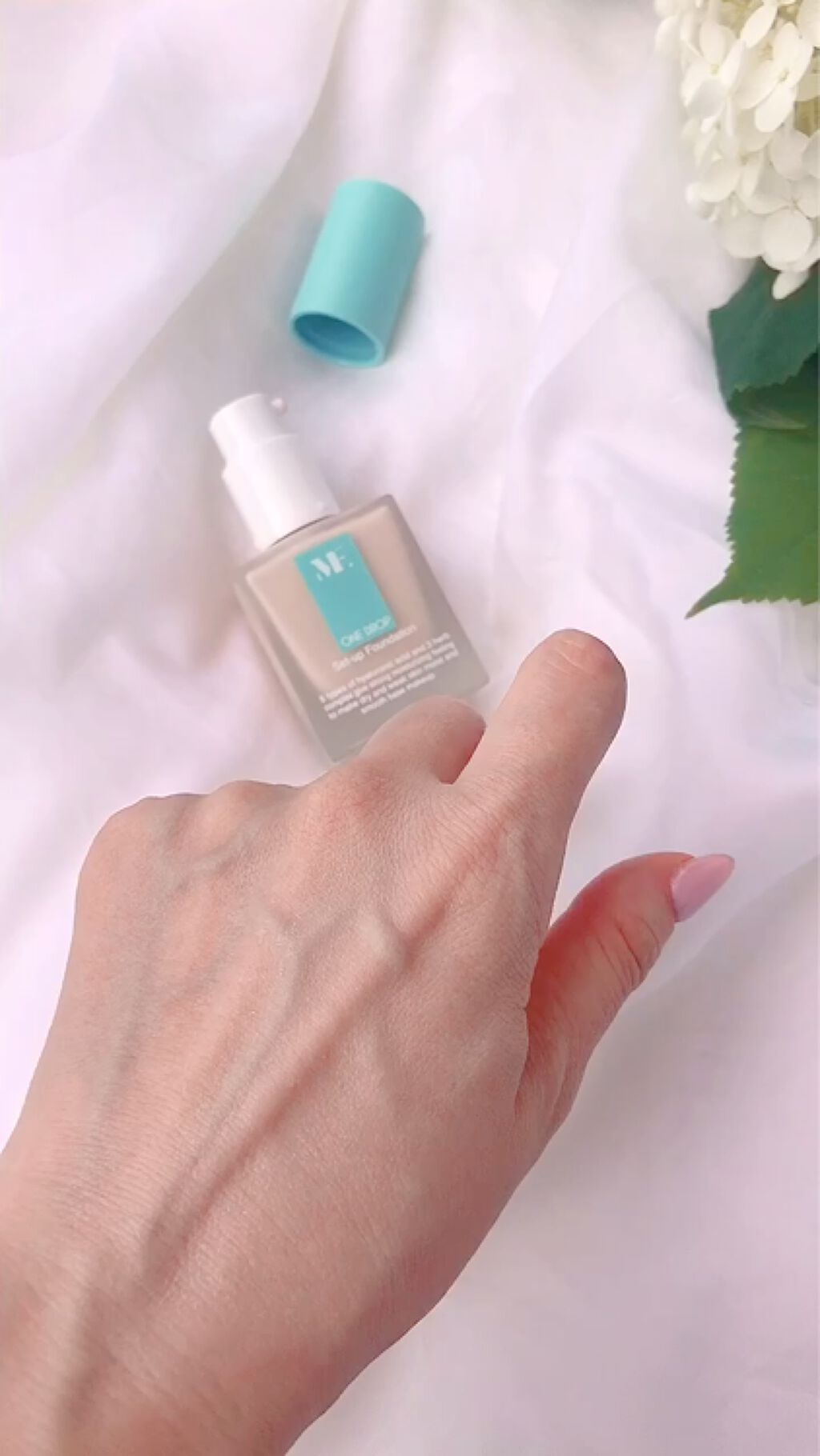 MINT FACTORY ワンドロップセットアップファンデーション/YOUR BRAND/リキッドファンデーションの動画クチコミ3つ目