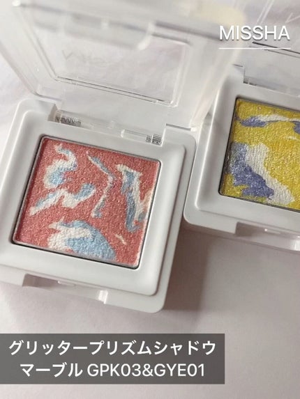 グリッタープリズム シャドウ マーブル/MISSHA/単色アイシャドウの人気ショート動画